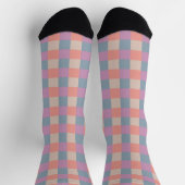 Süßes, angenehmes Karomuster Socken (Oben)