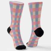 Süßes, angenehmes Karomuster Socken (Gewinkelt)
