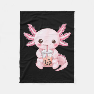 Süßes Anime-Axolotl-Boba  Fleecedecke