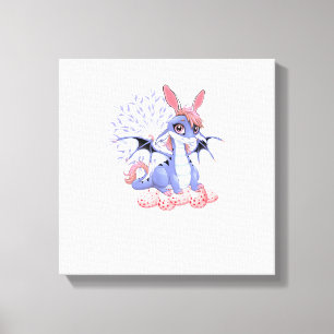 Süßes Anime-Drache-Hasen-Ostern-Shirt Kleinkind Mä Leinwanddruck