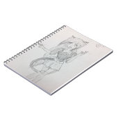 Süßes Anime-Katzen-Mädchen Notizblock (Linke Seite)