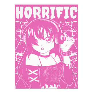 Süßes Anime-Mädchen Fotodruck