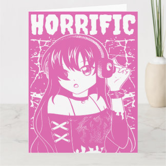 Süßes Anime-Mädchen Karte