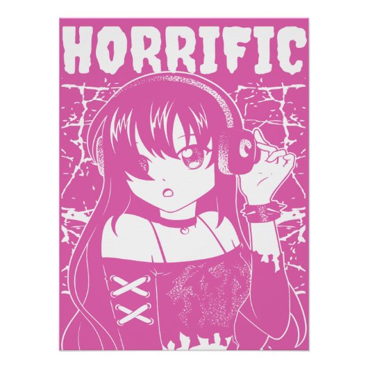 Süßes Anime-Mädchen Poster (Vorderseite)