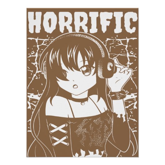 Süßes Anime-Mädchen Poster (Vorderseite)
