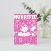 Süßes Anime-Mädchen Postkarte (Stehend Vorderseite)
