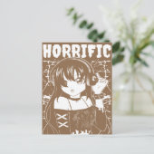 Süßes Anime-Mädchen Postkarte (Stehend Vorderseite)