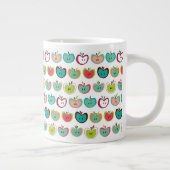 Süßes Apfelmuster Jumbo-Tasse (Rechts)