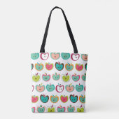 Süßes Apfelmuster Tasche (Rückseite)