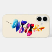 Süßes Aquarell-Blumendesign Case-Mate iPhone Hülle (Rückseite (Horizontal))