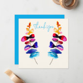 Süßes Aquarell-Blumendesign Mitteilungskarte (Vorderseite/Rückseite Beispiel)