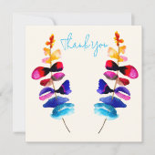 Süßes Aquarell-Blumendesign Mitteilungskarte (Vorderseite)