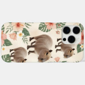 Süßes Aquarell-Capybara-Nahtloses Muster Case-Mate iPhone Hülle (Rückseite (Horizontal))