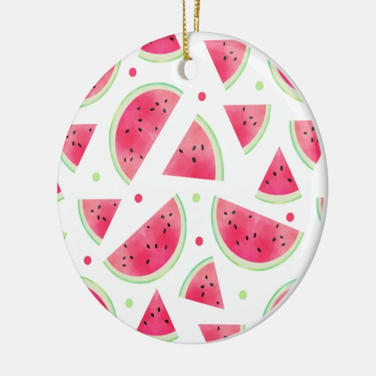 Süßes Aquarell-Wassermelone-Muster Keramikornament (Links)