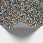 Süßes Art Deco-Fliesenmuster Geschenkpapier (Ecke)