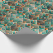 Süßes Art Deco-Fliesenmuster  Geschenkpapier (Ecke)