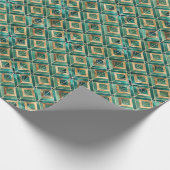 Süßes Art Deco-Fliesenmuster Geschenkpapier (Ecke)