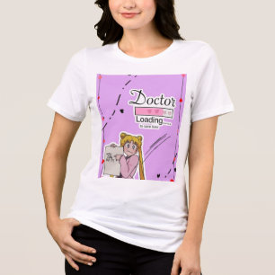 Süßes Arzt Anime Ästhetik T-Shirt   Kawaii Medic Tri-Blend Shirt