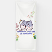 Süßes ästhetisches Hamster-Banner Banner (Vertikal)