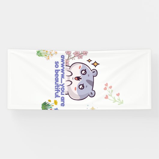 Süßes ästhetisches Hamster-Banner Banner (Horizontal)