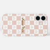 Süßes ästhetisches Schachbrettmuster für  Case-Mate iPhone Hülle (Rückseite (Horizontal))