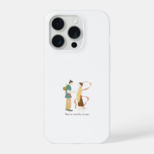 Süßes ästhetisches traditionelles Anime-Pärchen wü iPhone 15 Pro Hülle