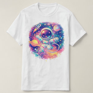 Süßes Astronauten-Galaxie-Geschenk-T-Shirt Weltr T-Shirt