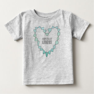 Süßes auf ewig Anbetungswürdiges Blau Grün Unendli Baby T-shirt