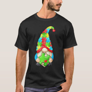 Süßes Autismus-Bewusstseins-Gnomie-Puzzleteil für T-Shirt
