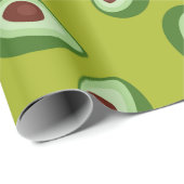 süßes Avocado-Muster Geschenkpapier (Rolleneckpunkt)