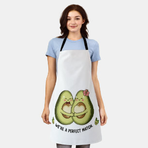 Süßes Avocado-Paar "Wir sind ein perfektes Match" Schürze