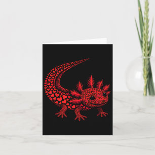 Süßes Axolotl-Herz Kinder Männer Frauen Valentinst Karte