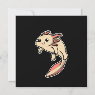 Süßes Axolotl-Kostüm Amphibien-Geschenkidee Einladung