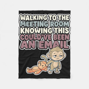 Süßes Baby-Affen-Meme kawaii japanischer Makak Fleecedecke