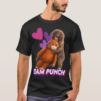 Süßes Baby-Affen-Schlag-Team Retro T-Shirt