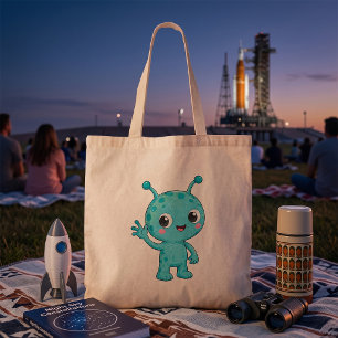 Süßes Baby-Alien-Weltraum-Monster Tragetasche