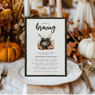 Süßes Baby braut Halloween-Baby-Party Einladung