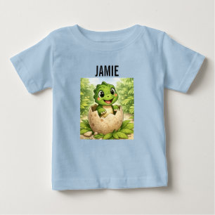 Süßes Baby-Dinosaur-Küken-Kleinkind Baby T-shirt