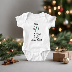 Süßes Baby-Dinosaurier-Spieloutfit-Illustration T-Shirt
