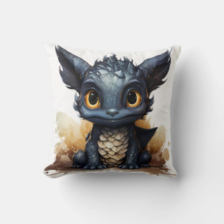 Süßes Baby-Drachen-Wurfkissen | Whimsical Fantasy Kissen