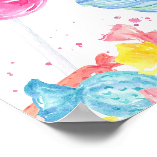 Süßes Baby Dusche Begrüßungszeichen Poster (Ecke)