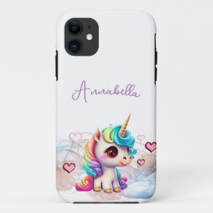 Süßes Baby-Einhorn und Herzen Case-Mate iPhone Hülle