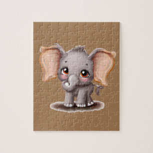 Süßes Baby-Elefant Puzzle
