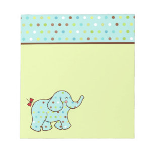 Süßes Baby-Elefanten-Notizblock-Geschenk Notizblock