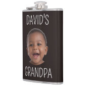Süßes Baby-Foto Opa-Geschenk Flachmann (Links)