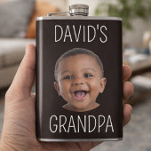 Süßes Baby-Foto Opa-Geschenk Flachmann