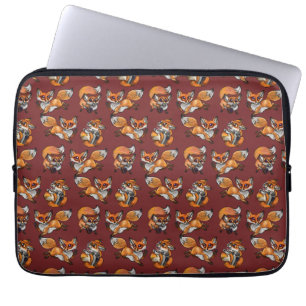 Süßes Baby-Fuchs-Muster Laptopschutzhülle