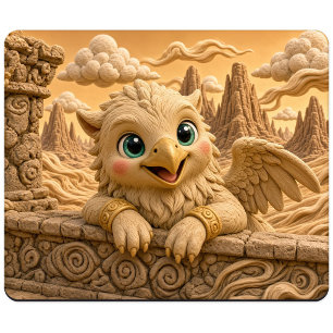 Süßes Baby-Greif, Mythisch Mousepad