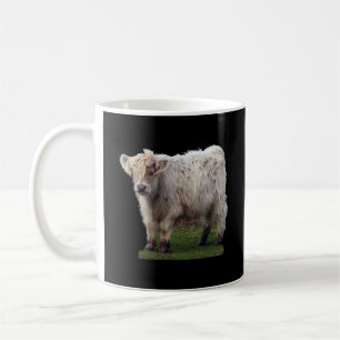 Süßes Baby Highland Kuh Kalb Fluffige Rustikale Ku Kaffeetasse