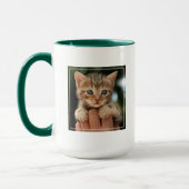 Süßes Baby-Kätzchen Tasse (Links)